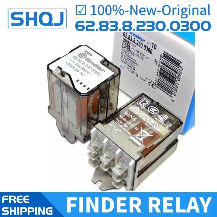 finder relay 62.83.8.230.0300 230VAC 16A 100new and original relay