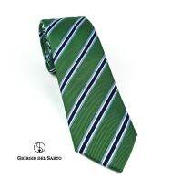 Giorgio Del Sarto Necktie 7.5 cm Green with Fabric Texture เนคไทสีเขียวมีเท็กเจอร์