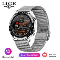 LIGE BW0189 Pro Smart Watch นาฬิกาข้อมือผู้ชาย เต็มวงกลมหน้าจอสัมผัสหรูหราผู้ชายสมาร์ทวอทช์กันน้ำกีฬาออกกำลังกายนาฬิกาบลูทู ธ โทรศัพท์สมาร์ทนาฬิกาผู้ชาย