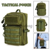 600D Tactical Molle Mobile Phone Chest Pouch Shoulder Bag Sport Outdoor Hiking