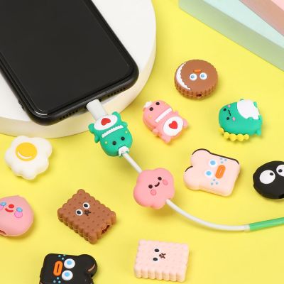 Cable Bite Cartoon Cute Cable Protector Wire Winder Data Line Cord For USB Charging Protective Cover Winder Organizer