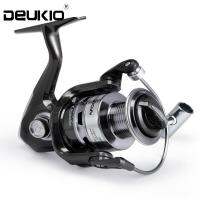 DEUKIO หัวโลหะ 12 แกนตกปลา SPINNING Reel โลหะแขนโยกตกปลาทะเลแกน REEL