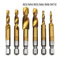 【✔In stock】 guangz Binoax M3-m10ก้าน Hex Countersink บิตสว่านเจาะแบบผสมไทเทเนียม Hss 6ชิ้น