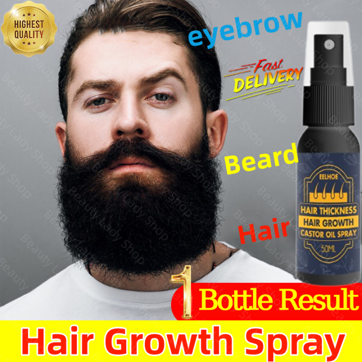 Hair Grower Spray Hair Growth Original 50ML Castor Oil For Hair Grower ...