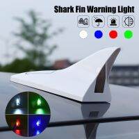 Car Solar Power Shark Fin Warning Light Night Anti-collision Flashing Lamp Auto Car Roof Antenna Styling Decoration Accessories