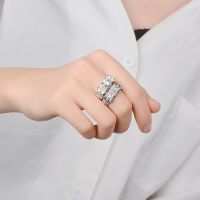 แหวนสีทอง14K ไม่ปลอมแหวนสี่เหลี่ยมเพอริดอท Bizuteria Anel เครื่องประดับเพชรเพทายแหวนสำหรับผู้หญิง Bague แหวนบุษราคัม