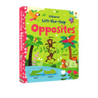 Usborne lift the flap opposites learning antonyms cardboard flipping Book parent-child interactive English learning word book illustrated dictionary for young and young produced by Usborne balloon club