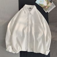 HOT14★Spring Autumn Cotton White Shirts Male Long Sleeve Man Shirts Black Elegant Shirts for Men