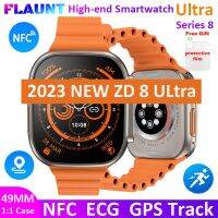 【LZ】 2023 ZD8 Smartwatch Ultra Series 8 NFC GPS Track ECG 49mm 1:1 Case 2.0  HD Smart Watch Bluetooth Call P68 Waterproof For Apple