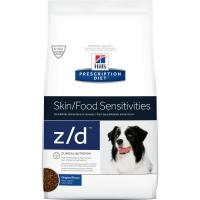 Hills® Prescription Diet® z/d® Canine อาหารสุนัขสูตรสำหรับสุนัขผิวแพ้ง่าย/แพ้อาหาร ขนาด 3.63 กิโลกรัม