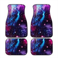 Floor Mats Rubber Car Floor Mats Heavy Dust Durable Foot Carpets Cushion Cars Accessories - Pack of 4 Piece