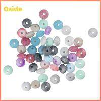 OSIDE 240Pcs 12mm ครับ ลูกปัดซิลิโคน กลมกลมๆ สีหินอ่อน ลูกปัดเชือกเส้นเล็ก ชุดเซ็ต ผสมสี ลูกปัดลูกคิด อุปกรณ์เสริมพวงกุญแจ