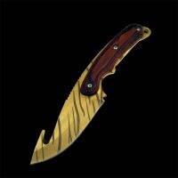 【In Stock】 cyabvx Real Tiger GO Gut Knifes Counter Strike Tactical Straight Hunting Camping Sheath Survival Colored