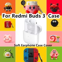 READY STOCK! For Redmi Buds 3  Case Cute Cartoon for Redmi Buds 3  Casing Soft Earphone Case Cover