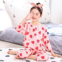 Teenage Girls Pajamas New Summer Half Sleeve Childrens Clothing Boys Sleepwear Cotton Pyjamas Sets For Kids 8 9 10 12 14 Years