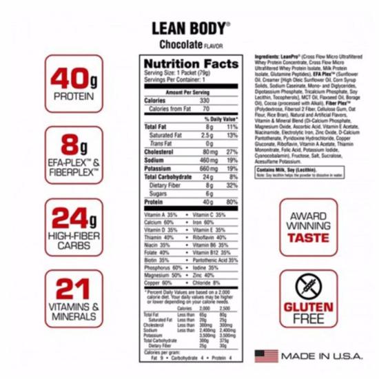 Hcmgói dinh dưỡng thay thế bữa ăn cho người bận rộn labrada lean body 80 - ảnh sản phẩm 4