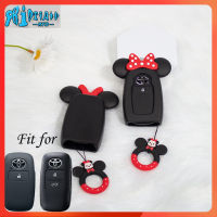 RTO Cover Kunci Silikon Kartun ForToyota Veloz Cross Advance Raize Yaris Ativ 2022-2023 Daihatsu Rocky Xemia Casing Kunci Remote