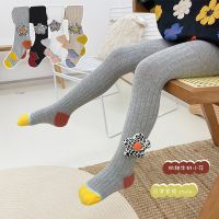 [COD] 2021 autumn new Korean version of milk flower childrens pantyhose baby can open the crotch matching bottoming