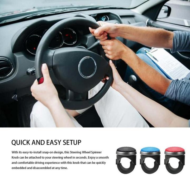 steering-wheel-knob-universal-vehicle-knob-abs-amp-silicone-matte-finish-non-slip-power-handle-accessory-with-360-degree-rotation-for-car-trucks-regular