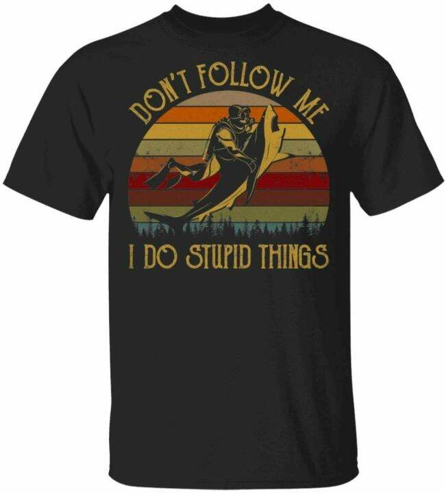 dont-follow-me-i-do-stupid-things-diving-with-shark-vintage-t-shirt