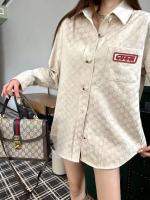 G 2023เสื้อเชิ้ตลำลอง Jacquard ใหม่บนชั้นวาง