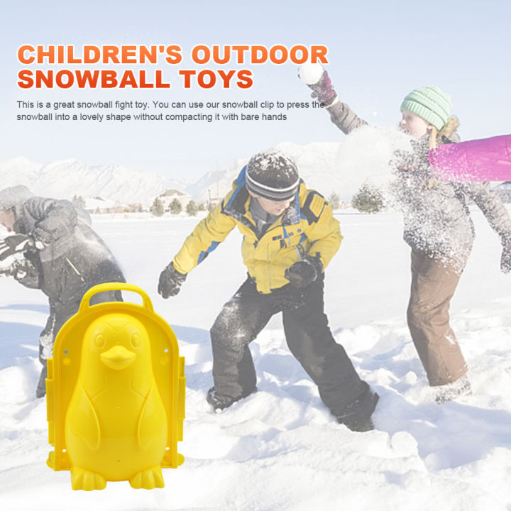 ของเล่นการต่อสู้ลูกบอลหิมะเพนกวินใช้ซ้ำได้ทำจากของขวัญของเล่นเด็กสำหรับเด็กหญิงเด็กชาย