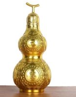 6 Pure copper gossip gourd ornaments open gourd living room decoration screw mouth five:six emperors money small gourd can hold