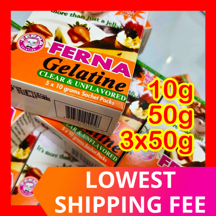 Keto Ferna GELATIN POWDER 10g 50g 200g Clear Unflavored for Baking