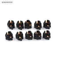 qiaoneixie 10pcs T5 SOCKET TWIST LOCK Instrument PANEL Cluster plug Dash Light bulb