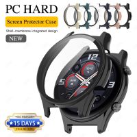 PC Hard Screen Protector Case for Huawei Honor Watch GS3 GS 3 Anti-scratch Protection Cover With Tempered Glass Case Accessories Wires  Leads Adapters