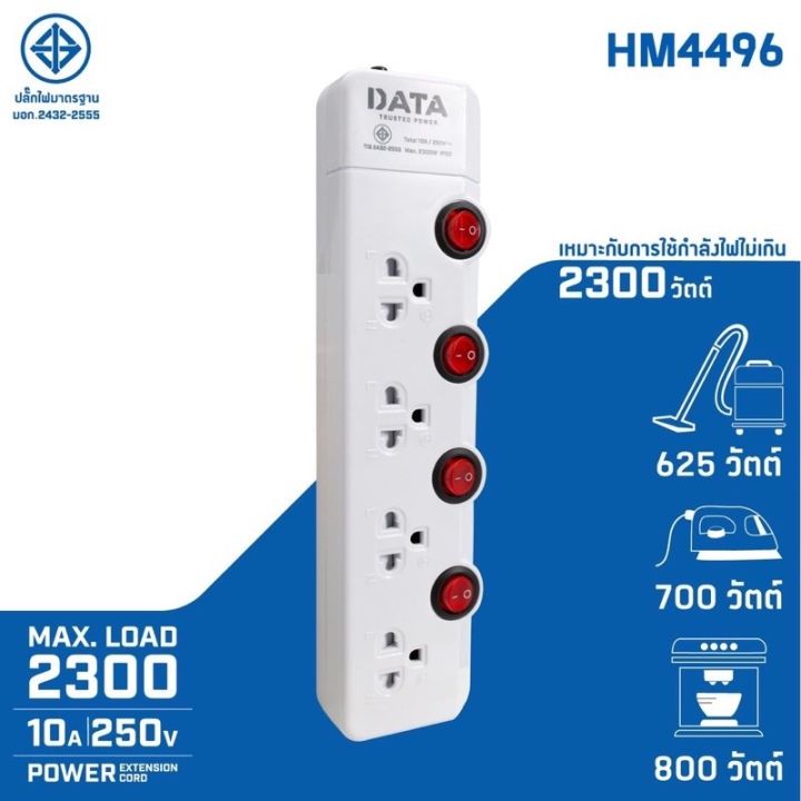 ปลั๊กไฟ-data-รุ่น-hm4496-ปลั๊กไฟ-4-ช่อง-4-สวิตช์-5-เมตร-ไม่ผิดหวัง