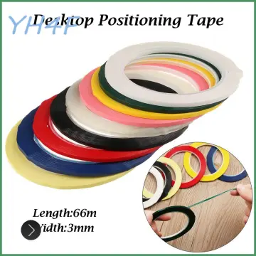16 Pcs Whiteboard Graphic Chart Tape,dry Erase Board Art Tape,thin Black  Gridding Graphic Tape,3mm