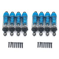 4Pcs Metal Shock Absorber Damper for Wltoys 124019 124018 144001 RC Car Spare Parts Upgrade Accessories