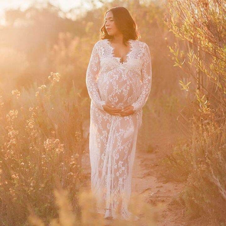 women-pregnant-maternity-dress-for-shooting-photo-summer-long-sleeve-lace-see-through-sexy-long-dresses-women-maternity-clothes