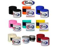 ผ้าพันมือ Fairtex แฟร์เท็กซ์ ผ้าพันมือมวย ชกมวย ผ้าพันมือเจ็บ HW2 Hand Wraps Inner Gloves Bandages Nylon Cotton Semi-elastic 4 m.