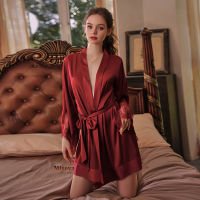 Bride Bridesmaid Wedding Silk Robes for Women Summer Kimono Yukata Ladies Nightgown Sexy Pajama Nightdress Robe Dropship