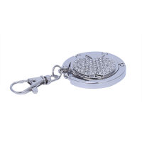 -Folding Handbag Purse Metal Rhinestone Hook Hanger Holder Keyring