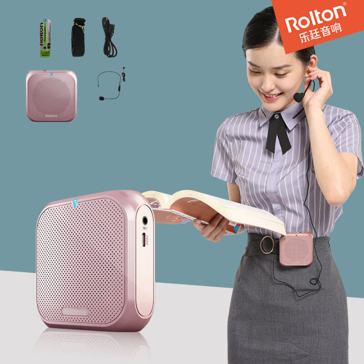 ลำโพง-k400-rolton-เครื่องขยายเสียงแบบพกพาโทรโข่งบูสเตอร์พร้อม-mp3ลำโพงไมโครโฟนแบบมีสายสำหรับโค้ชครูข้อมูลแนะนำสถานที่ท่องเที่ยวการนำเสนอ