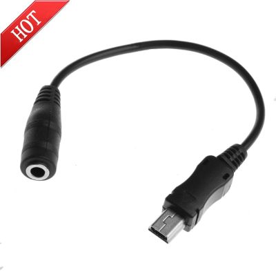 Mini USB 5 Pin Male To 3.5mm Female Headphone Jack Aux Audio Adapter Cable 15cm Cables  Converters