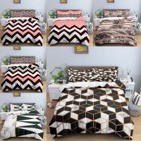 Marble Bedding Set Luxury Bed Set Geometric Duvet Cover Set Comforter Cover with Pillowcase Girls Kids Bedding Set Queen King