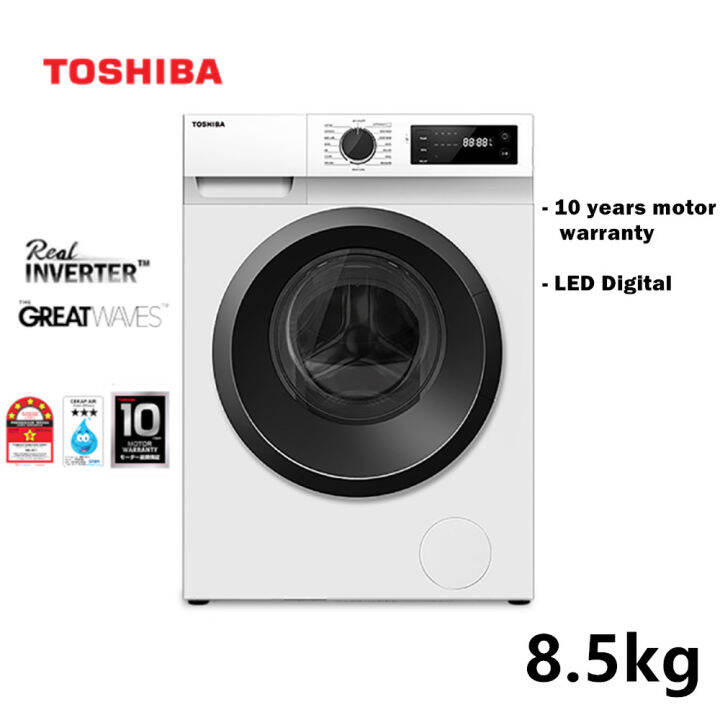 Toshiba Front Load Real Inverter Washing Machine TWBH95S2M ( 8.5kg