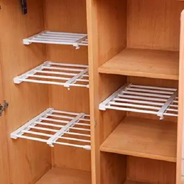 Extendable wardrobe online shelf