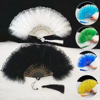 【cw】 Custom Hand Fans Wedding Feather for Bride Decoration 【hot】