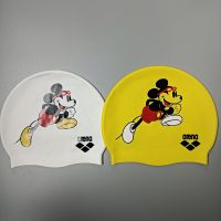 Arena new unisex cartoon swimming cap Mickey pattern cute children students adult casual competition cap