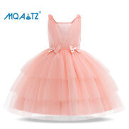 MQATZ VÁY REN NƠ Vải Tuyn Công Chúa Màu Hồng Cho Bé Gái Quần Áo Trẻ Em Đám