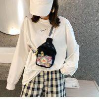 Childrens Bags For Girls Cute Cartoons Fashionable Little Girls Girls Cross-Body Bags Baby Canvas Waist Bags Cartoon Small Bags