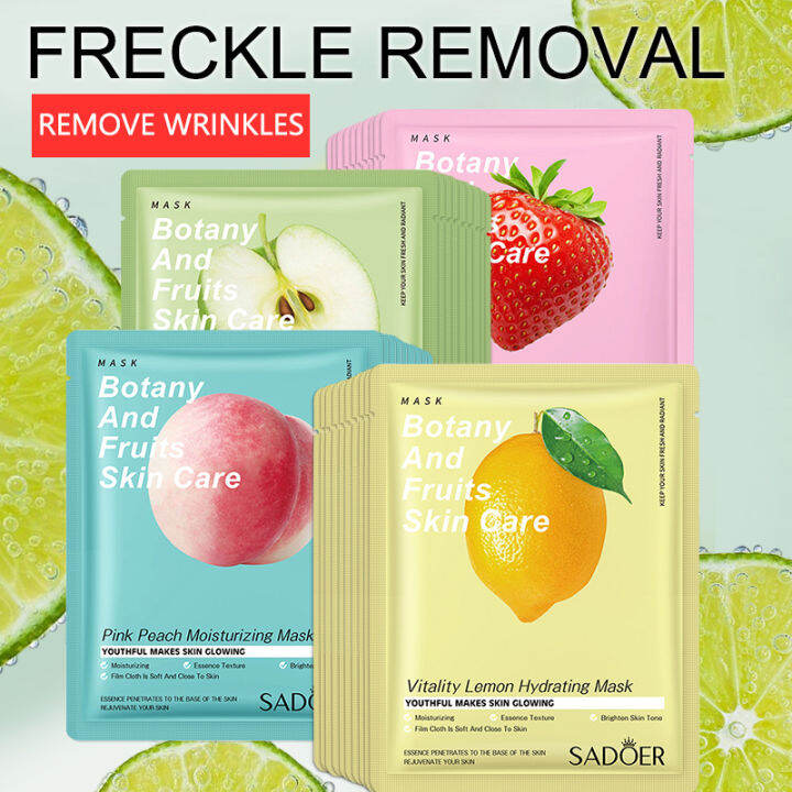 Plant Fruit Facial Mask Soft Skin Natural Moisturizing Extracts