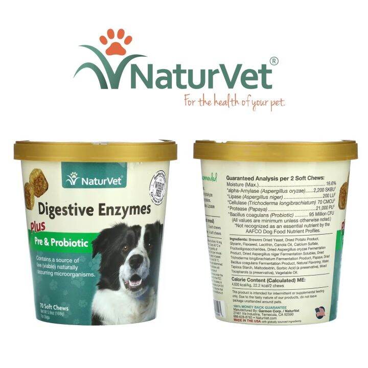 [PREORDER] DIGESTIVE ENZYMES PLUS PRE AND PROBIOTIC FOR DOGS 70 SOFT