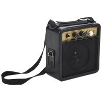 Mini Guitar Amplifier Amp Speaker 5W with 6.35mm Input 1/4 Inch Headphone Output Supports Volume Tone Adjustment