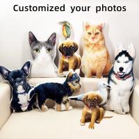 ☄✹ Photo Customization DIY Dog Cushion Pet Plush Toys Dolls Stuffed Animal Cat Pillow Sofa Car Decorative Christmas Present Gift